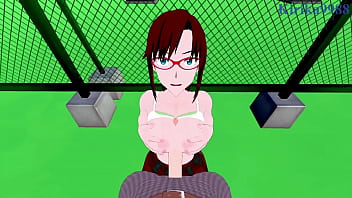 Mari illustrious makinami and ritsuko akagi intense sex neon genesis evangelion hentai