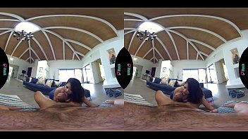 Adorable asian girl rides your dick in virtual reality