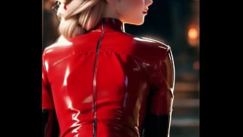 Elsa abandons the cold for a blazing red latex suit shimmering with raw power and irresistible elegance ice may be her element but tonight she burns #elsafrozen #frozenedit #disneylatex #crimsonqueen #sweetlifeanimes