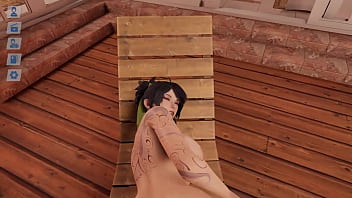 Akali from league of legends gets double penetrated and cum in her holes hentai game 3d animation