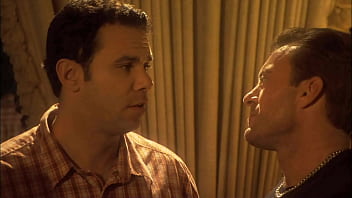 He jizzes all over her mouth and some even gets in her hair so she savors the taste as