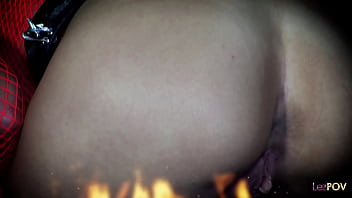 Even while flames surround them the dyke milfs can think of nothing but their aching cunts they get on their knees to rim their bums and wet their twats before taking their sex toy for pummeling