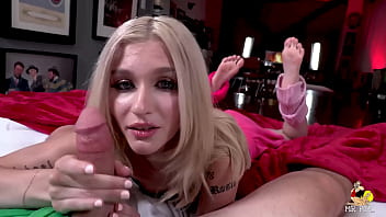 Petite blonde fucks her bfs daddy