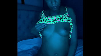 Milky blue pussy night