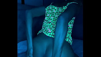 Milky blue pussy night