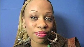 Sexy ebony enjoying gloryhole 14