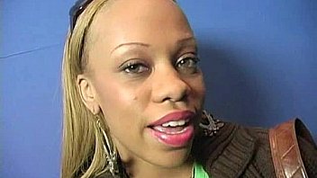 Sexy ebony enjoying gloryhole 14