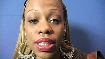 Sexy ebony enjoying gloryhole 14