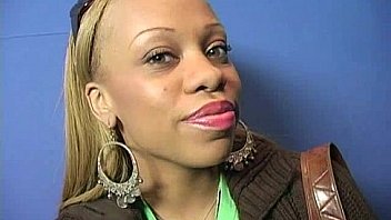 Sexy ebony enjoying gloryhole 14