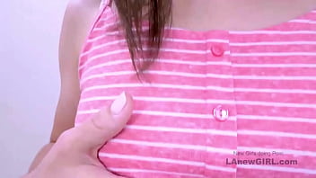 Runway ready brunette got seduced by the producer