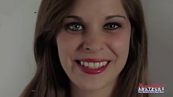 Skinny brunette livia fingers her pussy with a dildo and sucks a big cock