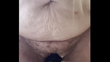 Fatty on huge dildo