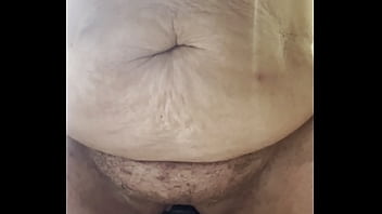Fatty on huge dildo