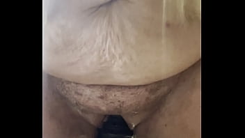 Fatty on huge dildo