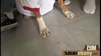 Dp with german ebony bukkake teen 26