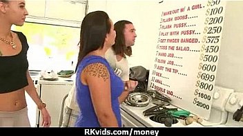 Tight teen fucks a man in front of the camera for cash 4 Tight teen fucks a man in front of the camera for cash 4