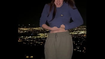 Girl takes off clothes for all to see