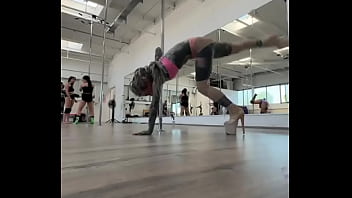 Pole dancing class snippet what's your favorite workout to feel empowered #poledancing #fitnessfun #empoweryour