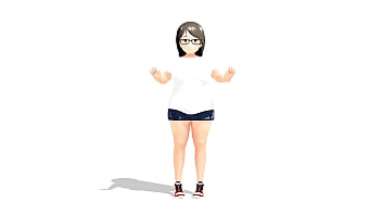 きょう　ぽっちゃりメガネ女子のエ〇すぎるダンス【シャッフルダンス】