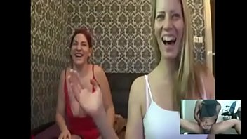 Two models humiliate me double dildo fucking