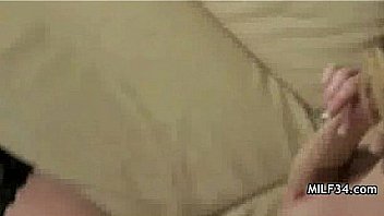 Horny milf fucks a cock and the bed