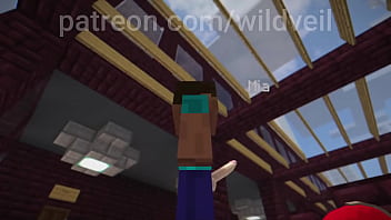 Minecraft sex scene steve x hooker animation