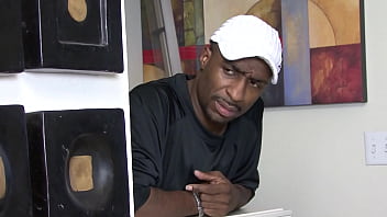 Black cock deep in blond cunt