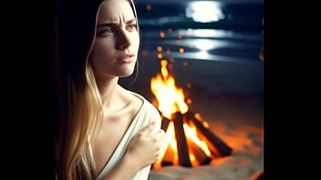 Na praia com a minha companheira