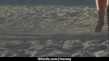 Stunning euro teen gets talked in to giving a blowjob for cash 24