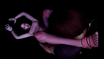 Sexy asian girl victory standing fuck