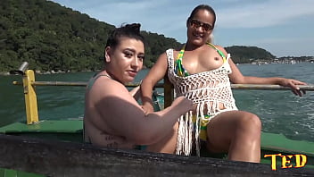 Por trás das cameras na gravação na ilha