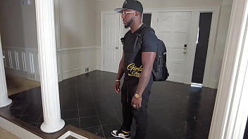 Horny bbws share one huge black cock on the couch — deep & raw