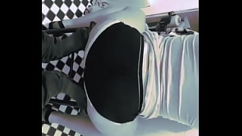 Ass shaking in bathroom