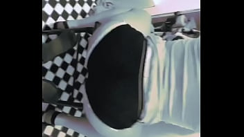 Ass shaking in bathroom