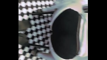 Ass shaking in bathroom