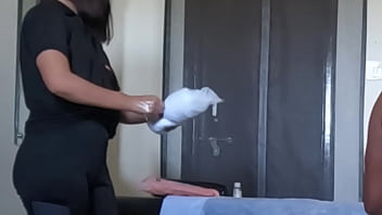 Handjob by sexy girl