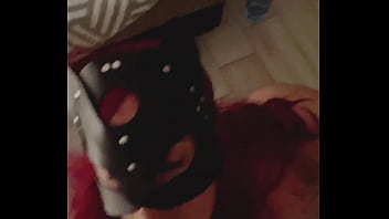 Teen girl pov blowjob and licking balls dick on a leash in the smoke of hookah