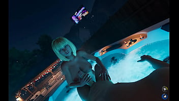Giant tits blonde college girl jerks until cum player in videogame Giant tits blonde college girl jerks until cum player in videogame