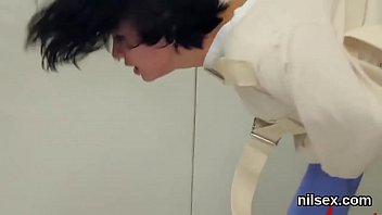 Insane tramp gets her fuckholes opened and toughly drilled Insane tramp gets her fuckholes opened and toughly drilled