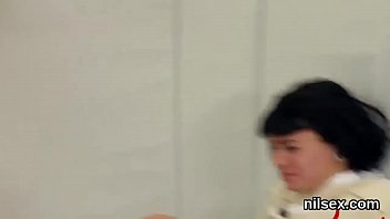 Insane tramp gets her fuckholes opened and toughly drilled