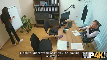 Loan4k tight pussy was just leaking in this office hot sex with vanessa alessia