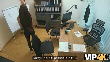 Loan4k tight pussy was just leaking in this office hot sex with vanessa alessia