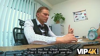 Loan4k tight pussy was just leaking in this office hot sex with vanessa alessia