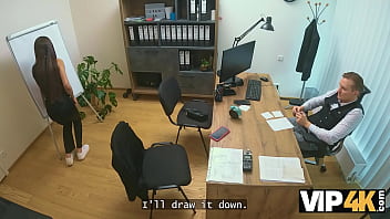 Loan4k tight pussy was just leaking in this office hot sex with vanessa alessia