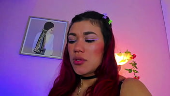 This purple haired girl gets that wet pussy licked