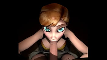 Anna from frozen hardcore blowjob
