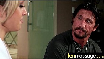 Massage girl sucks the tip for a tip 22