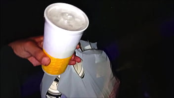 Dcb & her boyfriend have an outside quickie before getting food one random night