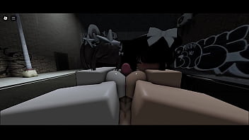 Two sexy roblox girls fucked hard