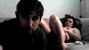 Hacked laptop milf on the coach gets hard